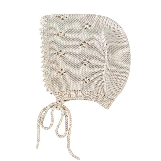 Handmade Cotton Baby Bonnet Breathable Seam-Free
