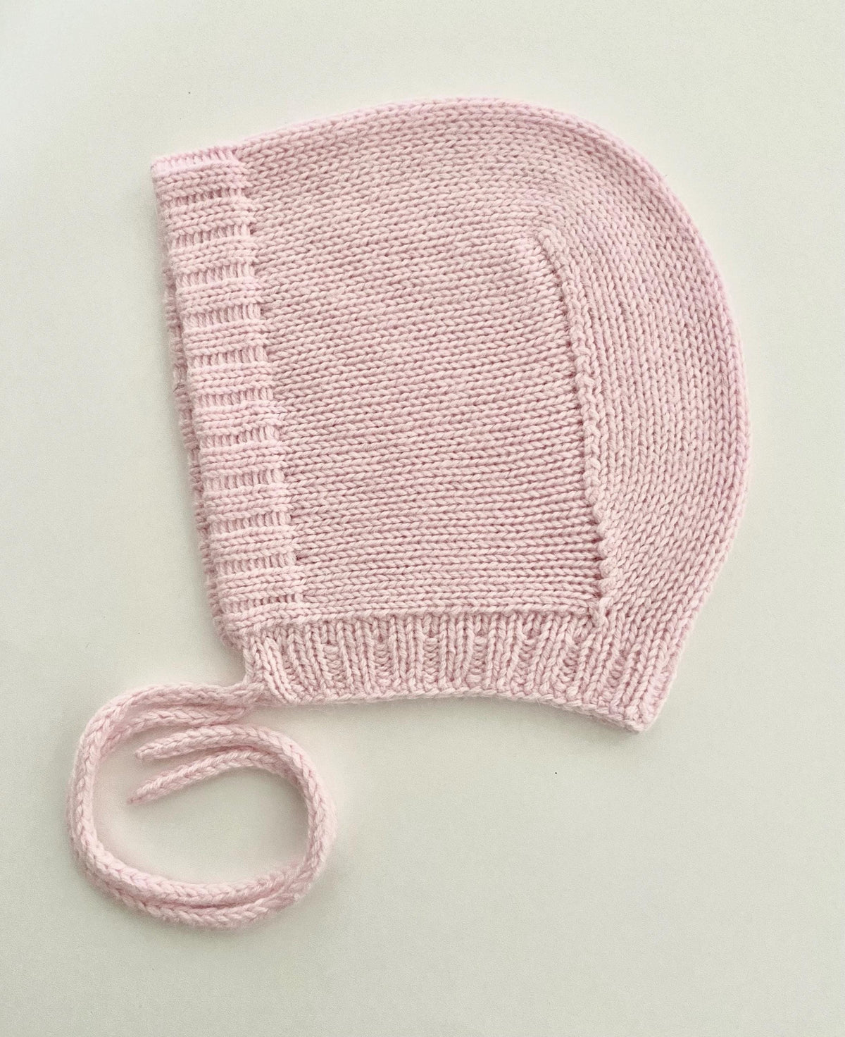 Cashmere Knit Baby Bonnet: Soft, Warm, Handmade in USA