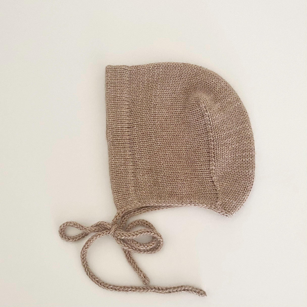Cashmere Knit Baby Bonnet: Soft, Cozy, Handmade in USA (0-3 Months)