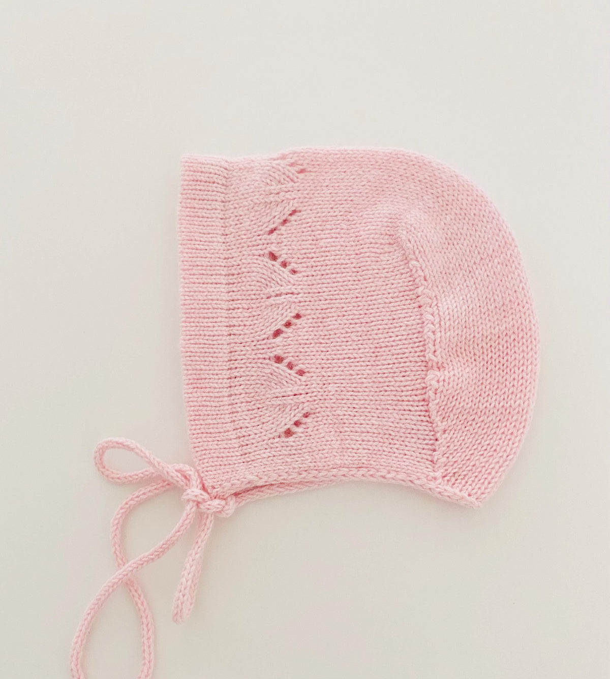 Cashmere Knit Baby Bonnet: Soft & Warm, Handmade in USA