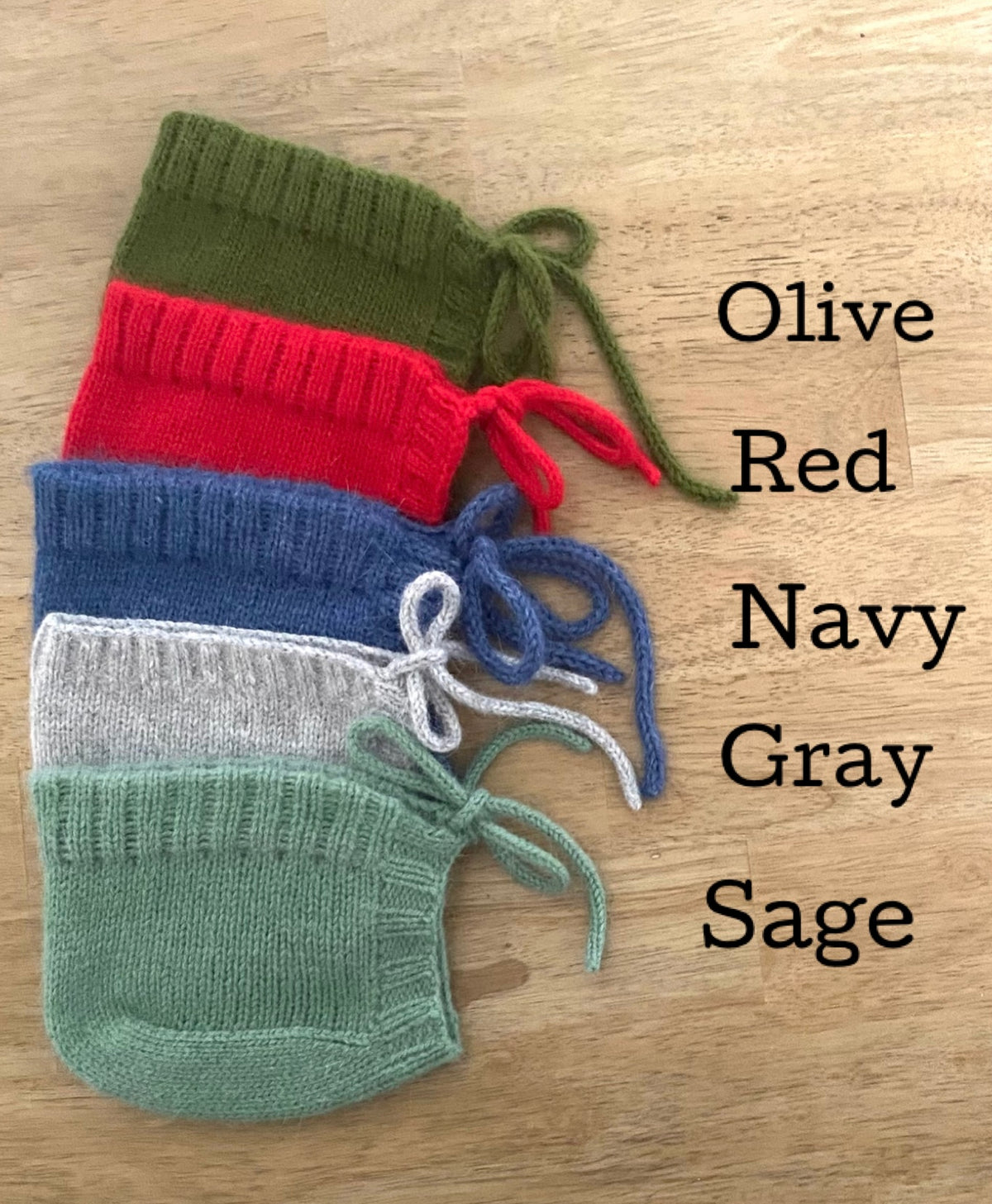 Mink alpaca baby gift set Bonnet with booties