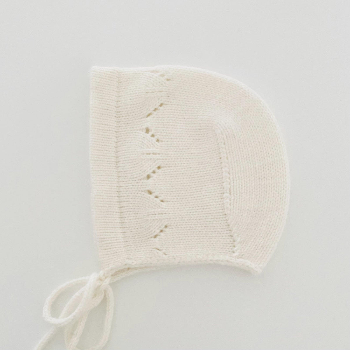 Cashmere Knit Baby Bonnet: Soft & Warm, Handmade in USA