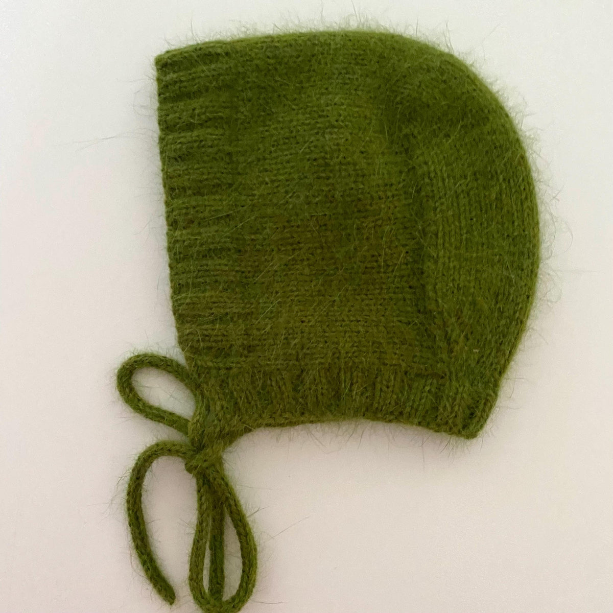 Angora Alpaca Knit Baby/Toddler Bonnet: Handmade Winter Hat