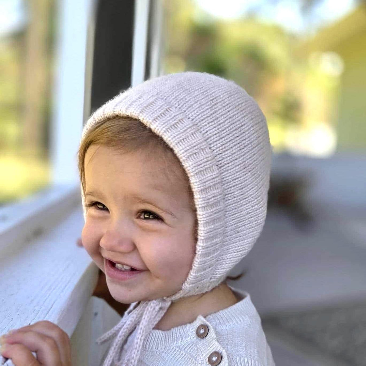 Cashmere Knit Baby/Toddler Bonnet: Soft, Warm, Handmade in USA