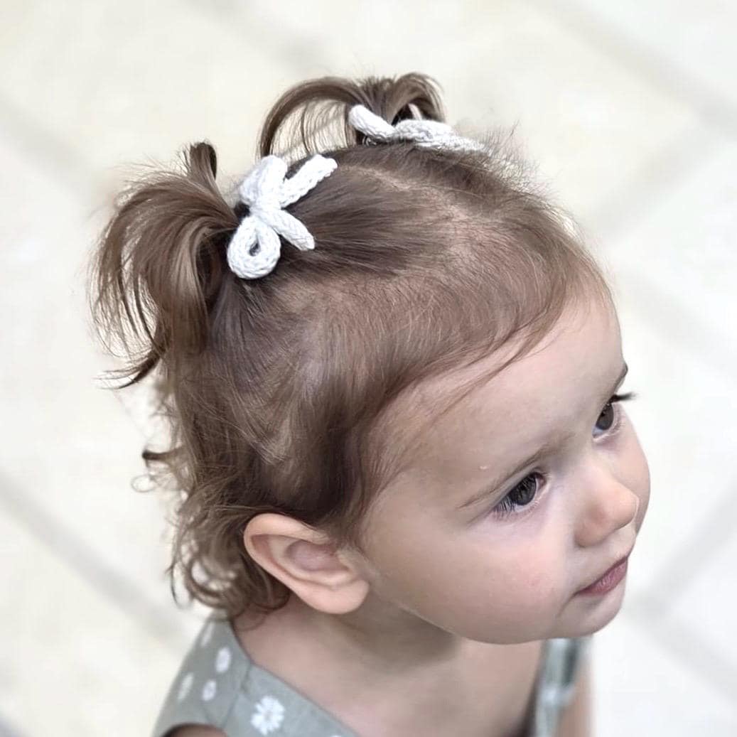 Knit Baby Bow Headband: Soft Cotton Head Accessory