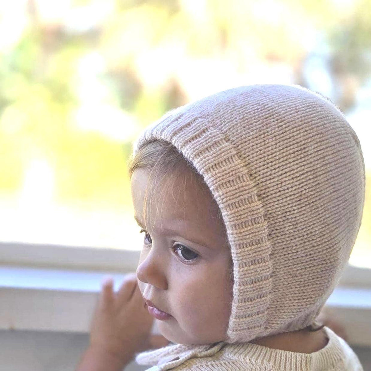 Cashmere Knit Baby/Toddler Bonnet: Soft, Warm, Handmade in USA