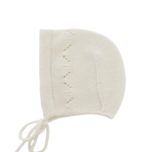 Cashmere Knit Baby/Toddler Bonnet: Soft & Warm, Handmade in USA