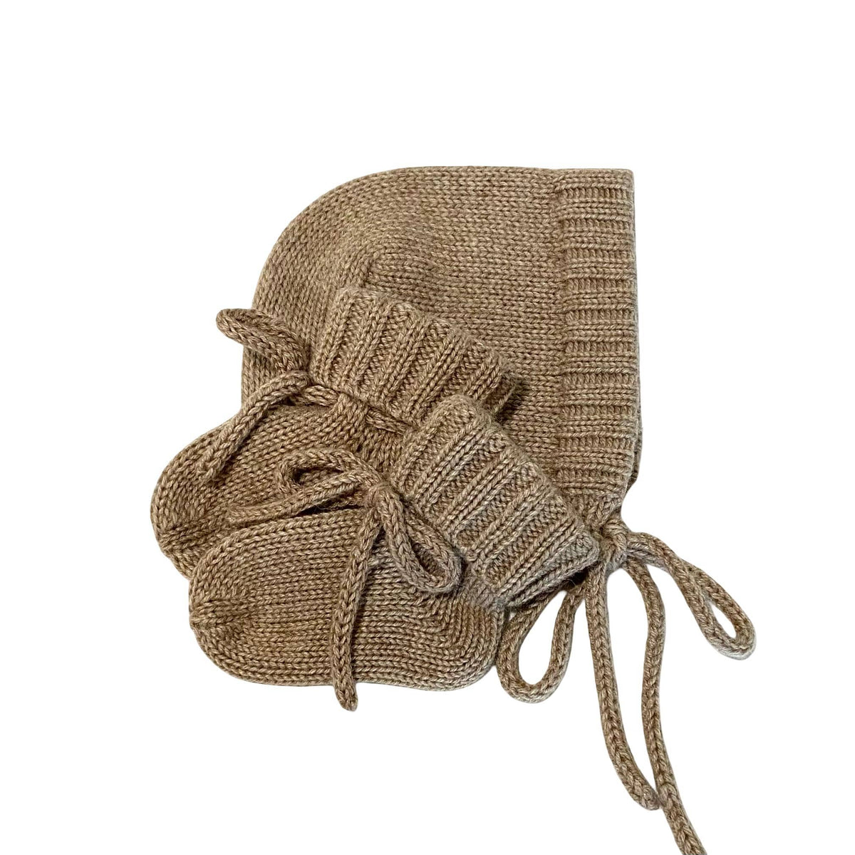 Cashmere Knit Baby/Toddler Bonnet: Soft & Warm, Handmade in USA