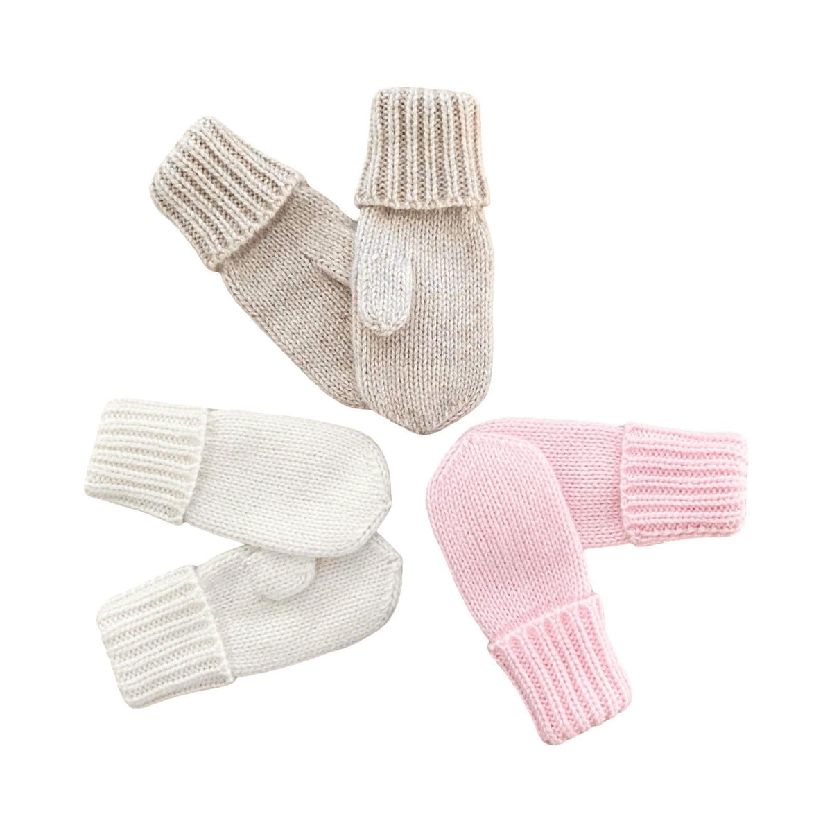 Cashmere Baby/Toddler Knit mittens. Handmade in USA. More colors available.