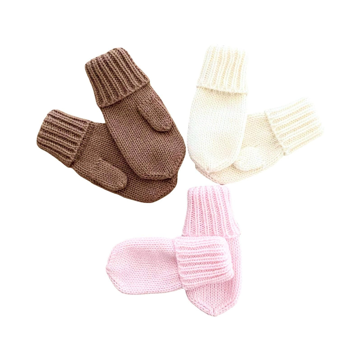Cashmere Baby/Toddler Knit mittens. Handmade in USA. More colors available.
