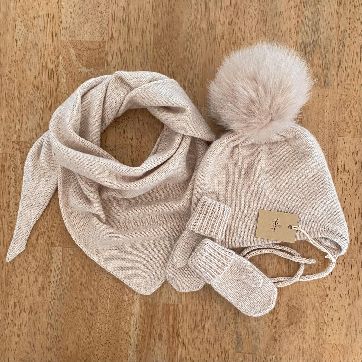 Cashmere Knit children’s scarf, Soft & Warm, Handmade in USA