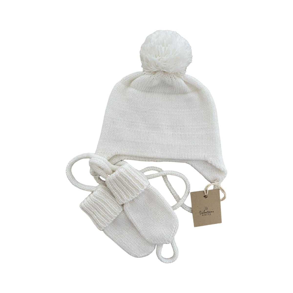 Cashmere Baby/Toddler Knit Hat with Pom-pom, Handmade in USA. More colors available.