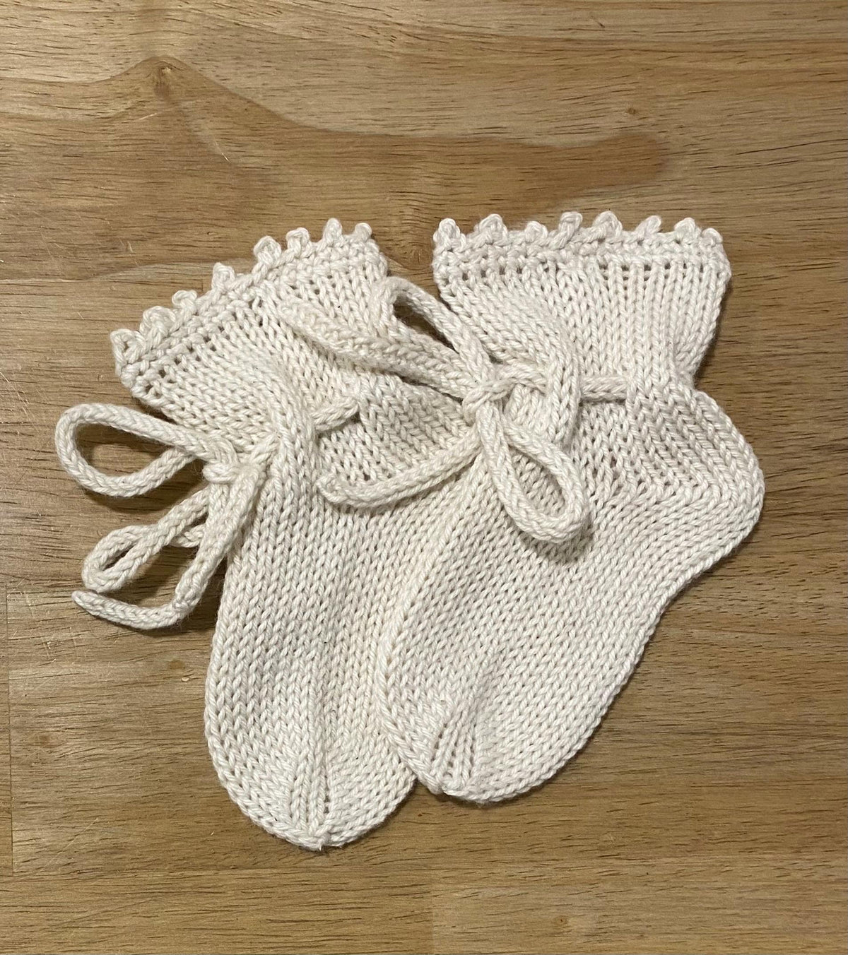 Handmade Cotton Baby Gift Set. Knit bonnet and socks. 100% cotton. More colors available.