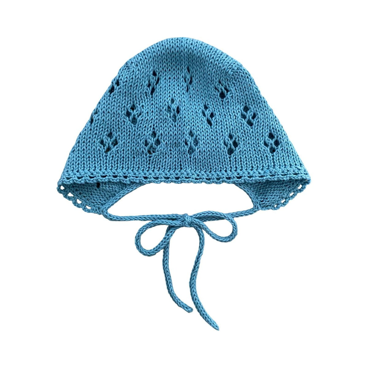 Handmade Cotton Baby Bonnet: Breathable Seam-Free. More colors available.
