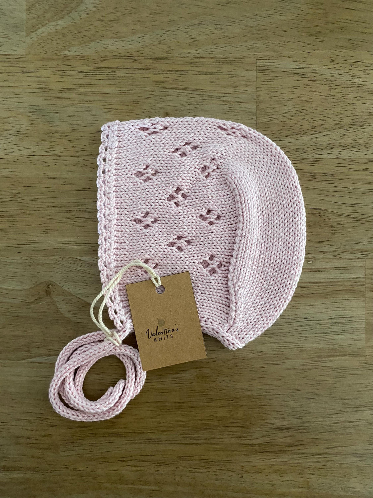 Handmade Cotton Baby Bonnet: Breathable Seam-Free. More colors available.
