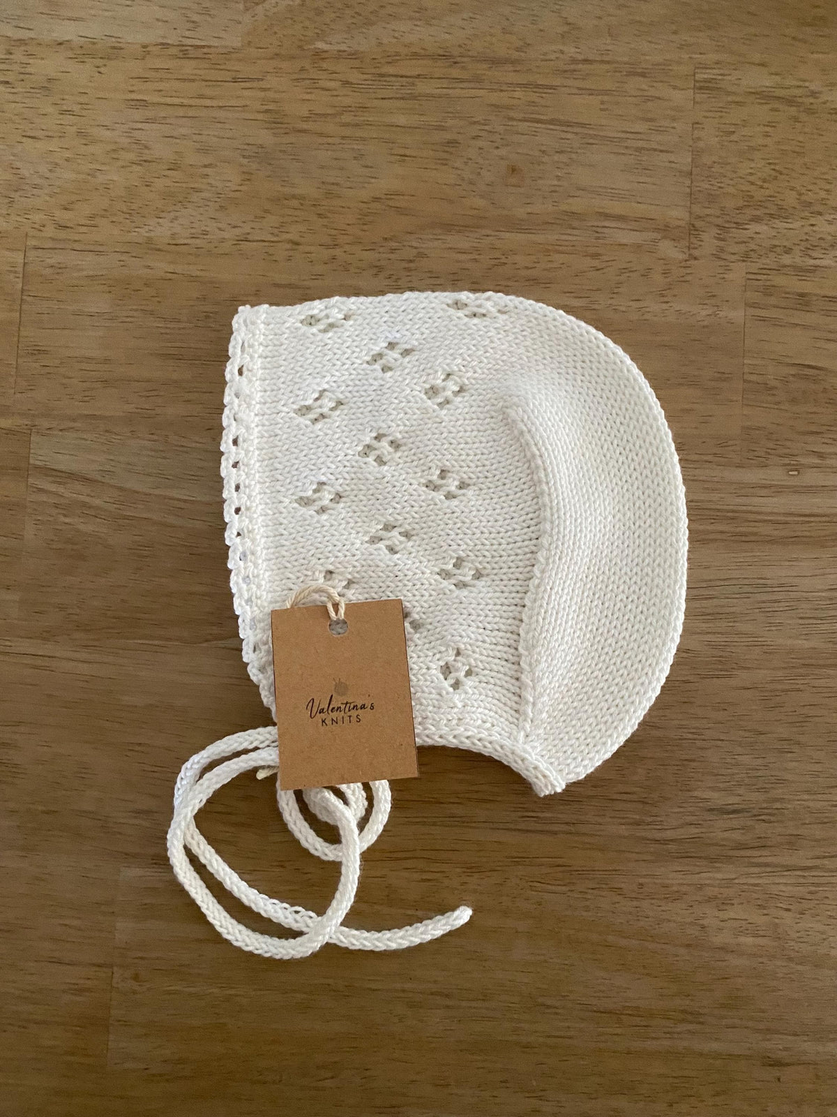 Handmade Cotton Baby Bonnet: Breathable Seam-Free. More colors available.