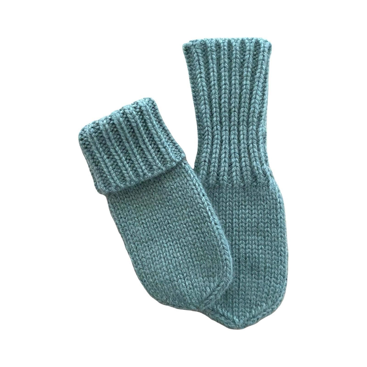 Newborn Knit Gift Set: Baby Bonnet and socks. Pure cashmere wool.