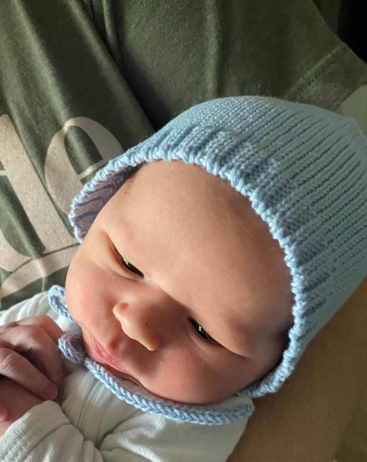 Handmade Cotton Baby/Toddler Bonnet: Breathable Seamless.