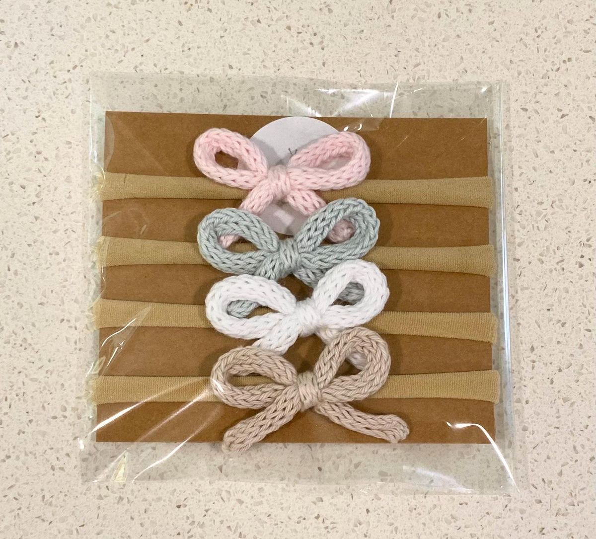 Knit Baby Bow Headband: Soft Cotton Head Accessory