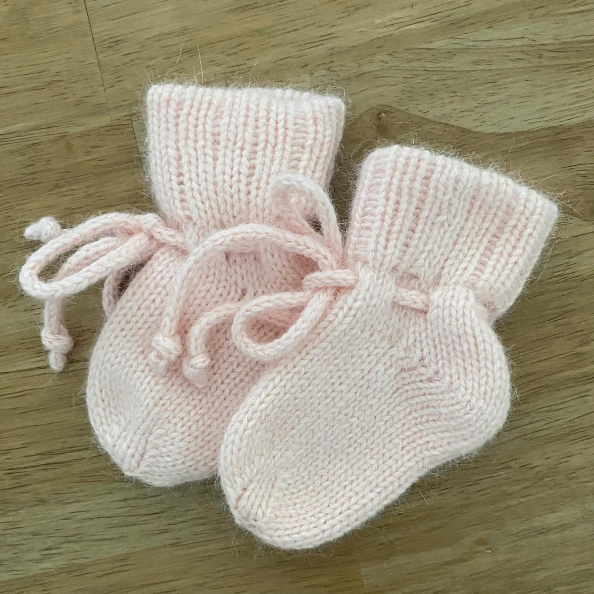 Angora Alpaca Knit Baby/Toddler Bonnet: Handmade Winter Hat