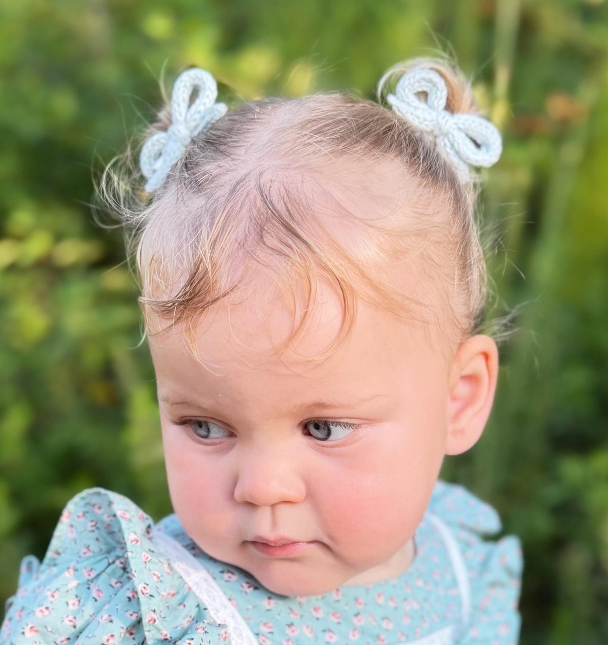 Knit Baby Bow Headband: Soft Cotton Head Accessory
