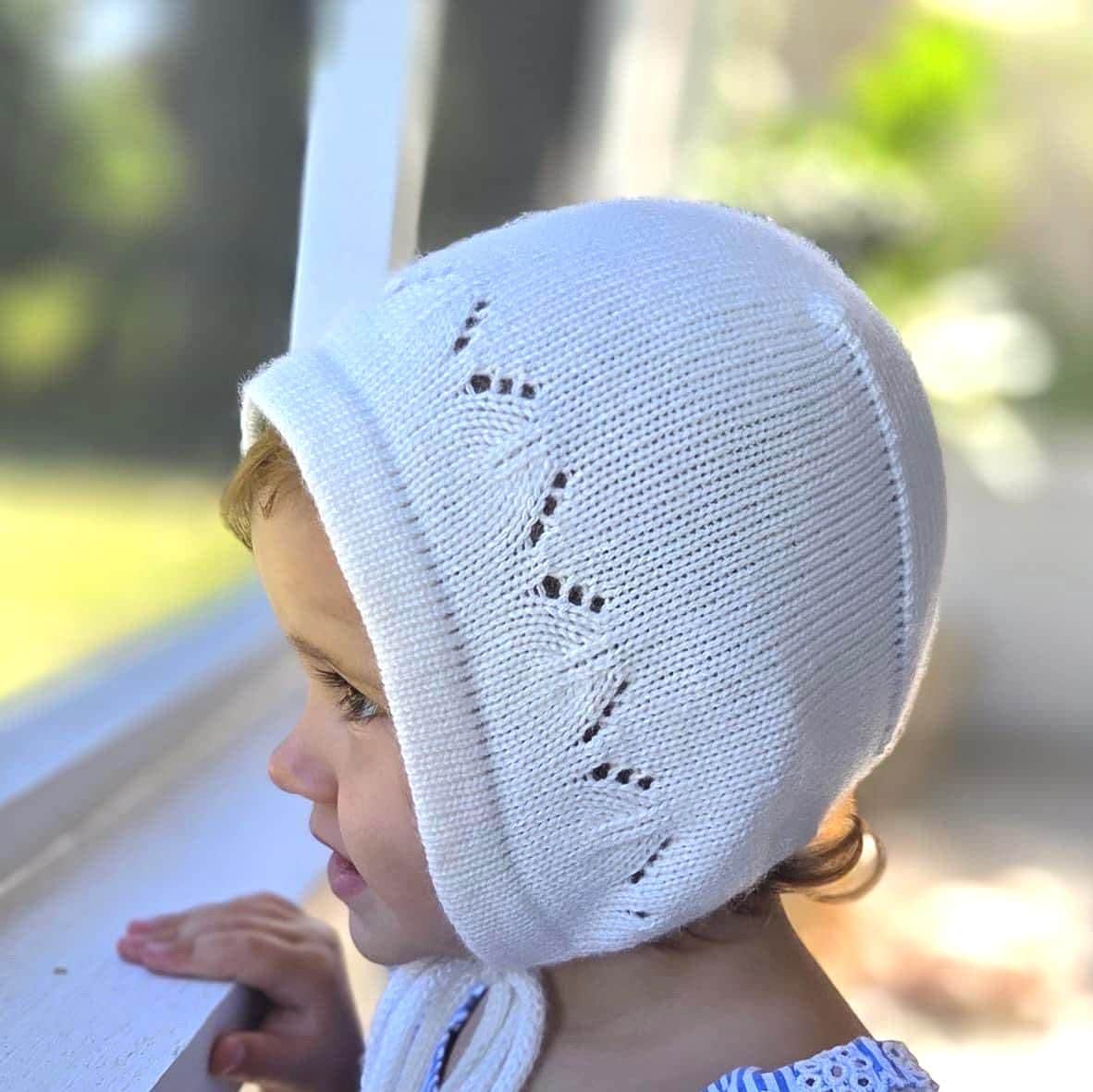 Cashmere Knit Baby/Toddler Bonnet: Soft & Warm, Handmade in USA