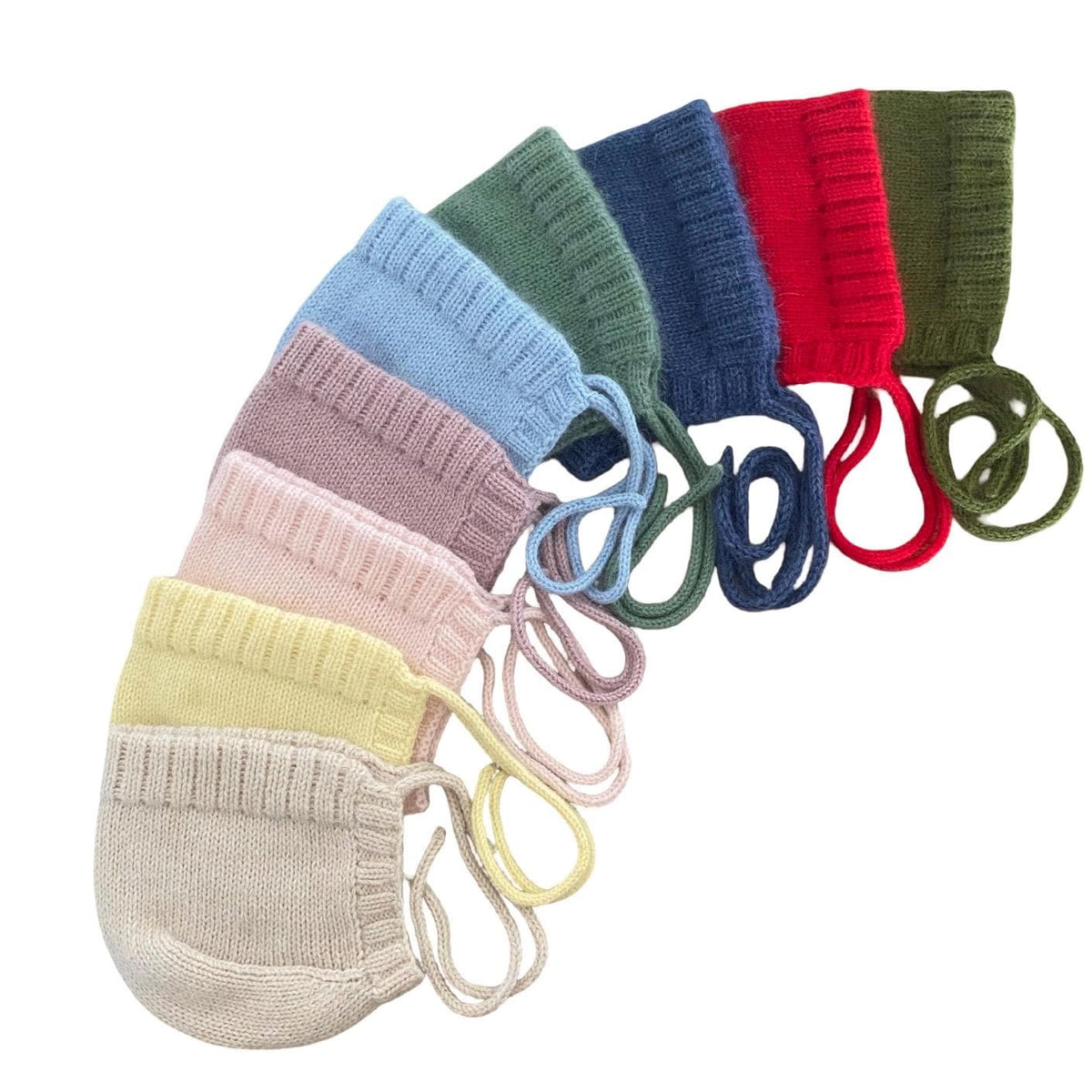 Angora Alpaca Knit Baby/Toddler Bonnet: Handmade Winter Hat